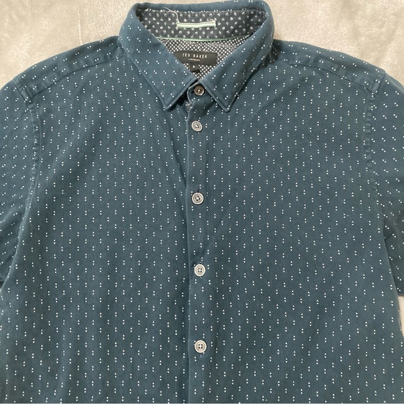 Ted Baker London Men’s Blue Casual Button Down Shirt Size S - Picture 2 of 13